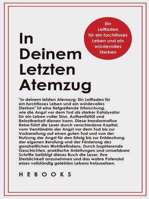cover image of In Deinem Letzten Atemzug